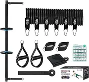 Compact Pilates Equipment | Home Fitness Accessories | Versatile Workout Bar, Strength Training Bar, Total Body Workout Kit, Pilates Resistance System, Abdominal Strength Equipment