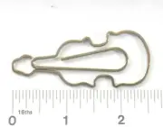 Paper clips Midori D-Clips Large Silver Color METAL card of 4 fun shapes gift