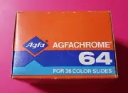 Agfa Agfachrome 64 Color Slide Film 35mm Roll 36 Exposures Vintage 1985 -Expired
