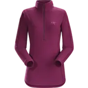 ARC'TERYX DELTA LT ZIP NECK WOMENS - SIZE: WOMEN L - LT CHANDRA