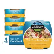 Wild Planet Ready-To-Eat Wild Tuna Pasta Salad Organic Red Peppers Pack Of 4