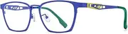 FONEX Colorful Pure Titanium Glasses Frame Men Retro Square Eyeglasses Vintage Optical Eyewear F85765