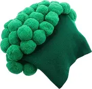 [FRCOLOR] Cute Broccoli Hat for Funny Knitted Vegetable Hat with Big Fluffy Pom Pom Warm Crochet Accessory for Parties and Costumes Unique Design for Fun and Comfort