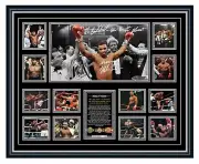 MIKE TYSON WBA WBC IBF SIGNED PHOTO POSTER LIMITED EDITION FRAMED MEMORABILIA
