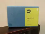 All in Motion Yoga Block Sky Blue New In Package Light Weight Design
