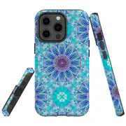 For Apple iPhone 13 Pro Max Case, Armour Back Cover, Psychedelic Blues