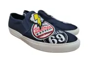 Steve Madden Men's Wasdin Blue Denim Patches Canvas Casual Shoes Sz 10.5 M NWB