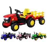 Mazam Kids Ride On Car Tractor W/ Trailer Remote Electric Vehicle Toy Gift