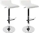 Bar Stools Stool Set of 2 Adjustable Kitchen Swivel Counter Barstools Dining Cha