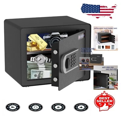 Secure 1.2 Cub Home Safe - Digital Keypad Steel Storage for Cash & Jewelry