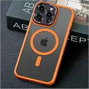 ELEPIK ElegantShield Pro Series for iPhone 14 Pro Max Case, [10 FT Military Grade Drop Tested] [Compatible with MagSafe] Slim Protective Matte Silicone iPhone 14 Pro Max Phone Case, Orange Titanium