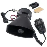 PA System for Car 100W 12V 7 Tone Sound Loud Car Siren Horn with Mic PA Speak...