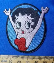 Cloth Badge Biker Iron-On/Sew On Patch BETTY BOOP