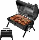 Adjustable Portable Charcoal Grill Multi-Functional BBQ Smoker for Hiking Picnic