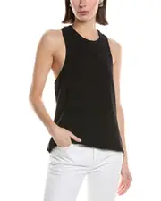 HUDSON Jeans High Neck Twist Back Woven Tank