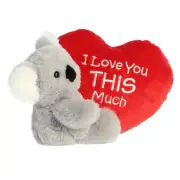 Aurora - Small Gray Valentine - I Love You This Much 9" Koala - Stuffed Animal