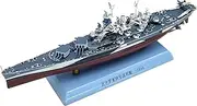 Simulation Ship Model 1:1000 Alloy WWII USS North Carolina BB-55 Battleship Model