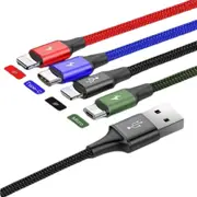 iPhone USB TYPE C Android Micro 4 in 1 Multi USB Charger Cable Cord