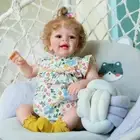 24" Realistic Reborn Baby Doll Newborn Laugh Girl Vinyl Alive Dolls Handmade Toy