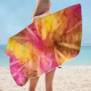 Watercolor Smash Microfiber Beach Towel