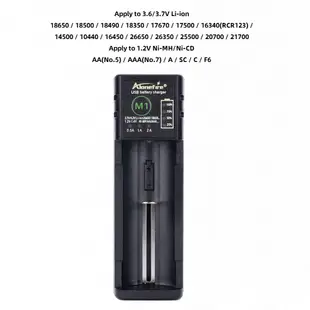 Alonefire M1 AA/AAA 可充電電池充電器 1.2V/3.7V/3.2V NiMH 18650/26650