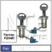Nice Door Lock Barrel - Pair, NDL66Y