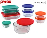 Pyrex 18-Piece Simply Store Glass Food Container Set - Multi