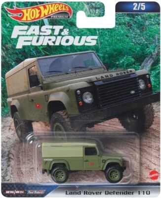 Hot Wheels Fast & Furious 1:64 Land Rover Defender 110 Metal Diecast Car Model