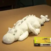 110cm/43.3in Long Snow Dragon Huge Plush Small Dragon Plush Toy Milky White