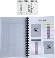Weight Loss Journal - Weight Loss Workout Journal for Women - Health Tracker Fitness Log Book Notebook Wellness Planner for Men, Women & Nutrition