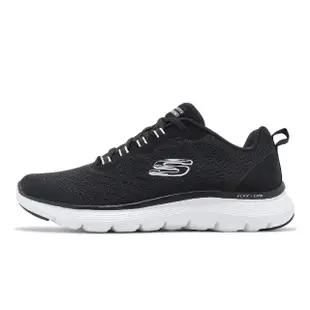 【SKECHERS】慢跑鞋 Flex Appeal 5.0 女鞋 黑 白 綁帶 緩衝 透氣 健走 運動鞋(150201-BKW)