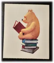 Vintage Classic Pooh Library Books Storytime Stickers ONE Single Sticker