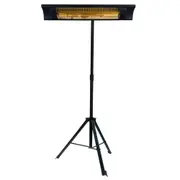 LUMI LURHTSBUN 2000W Radiant Outdoor Heater with Tri-Pod Stand (Matte Black)