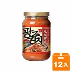 味全 光州韓式泡菜 玻璃罐 350G(12入)/箱【康鄰超市】