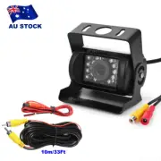 Car Caravan Rear View Camera CCD 18 IR LED Reverse Waterproof Nightvision 12/24v
