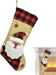 Christmas Stockings, Decorative Christmas Faceless Dolls Stocking Hangers, Christmas Socks Gift Bag Decorations Gifts Candy Socks for Kids & Adults