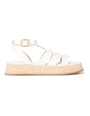 [Forever New] Greta Gladiator Flatform Sandals in White