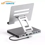 USB-C Hub Stand Docking Station Multiport Adapter with 4K@60Hz HDMI-Compatible