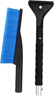 Sosoport Auto Ice Scraper and Snow Shovel Durable Removal Tool for Cars Easy to Store Winter Accessory with Widening Surface for Snow and Ice Cleanup Blue