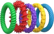 Fidget Bracelets, 5X Stylish Educational Stretchy Silicone Wristband, Quiet Silent Toys, Quiet Prizes Box -Toys for School Girls in -Classroom