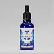 Blueprint Vitality Methylene Blue 1% USP Grade Memory & Brain Performance Supplement - Healthy Dietary Supplement - Alcohol Free Oxygen Booster | Antioxidant Support for Health & Vitality - 30Ml