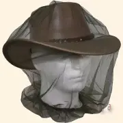 【oZtrALa】Hat NET Screen Fly INSECT Bug Bush Fishing Mosquito Mozzie Bee Outback