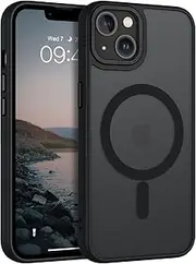 BENTOBEN iPhone 13 Case, iPhone14 Case, [Compatible with Magsafe] Translucent Matte Slim Magnetic Phone Case, Soft TPU Shockproof Full Body Protective Phone Cover for iPhone 13/14 6.1 inch, Black
