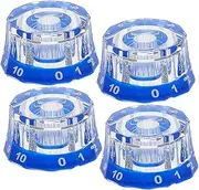 BESPORTBLE 4pcs Acrylic Guitar Volume Knobs For Electric Guitar Bass Control Knobs Replacement Parts Easy Installation Smooth Operation