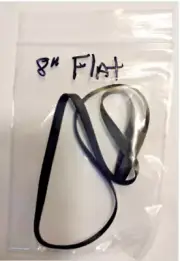 One 8 Inch (203mm x 4mm x .6mm) Audio / Video Flat Rubber Turntable Belt