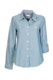 Roll Up Denim Shirt--ESP-GC1397A