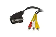GPCS/3R Scart To Composite Lead - 1.5M Foxtel App F10273 Jonsa RCA