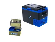 Kings Escape 40 Portable Camping Fridge / Freezer + 37 Piece Six-Person Picnic Set