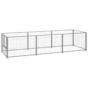 Dog Kennel 3m² Steel Large Outdoor Pet Cage Fence Run Play Pen House Enclosure