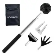 Telescoping Back Scratcher with 2Pcs Detachable Scratching Heads,1pcs Marshma...